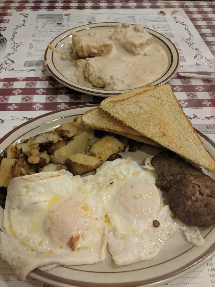 Biscuits and Gravy with Eggs
