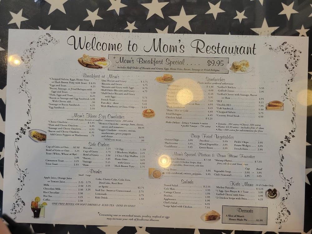 Mom's Restaurant Menu image 3